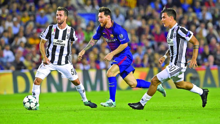 Messi double inspires Barca to Juventus revenge
