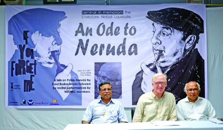Seminar 'An Ode to Neruda', poetic drama staged at NDUB