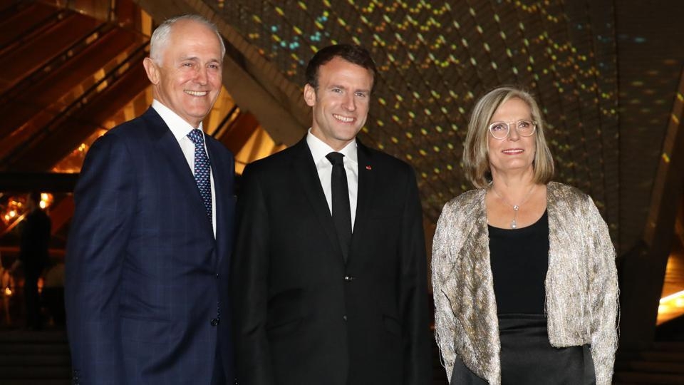 Faux pas: France’s Macron says Aussie PM’s wife ‘delicious’