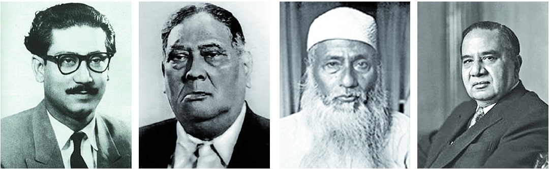 Image result for Mujib, suhrawardy and Bhasani