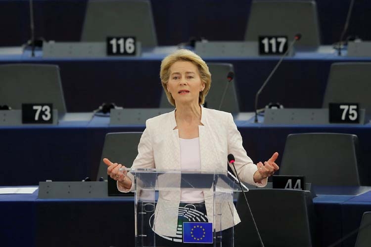 Von der Leyen lays out cards to EU lawmakers ahead of vote