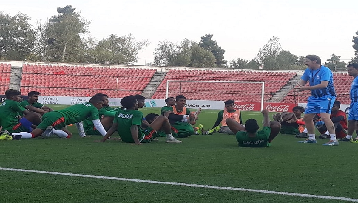 FIFA, AFC Qualifiers: Bangladesh makes training session in Dushanbe 