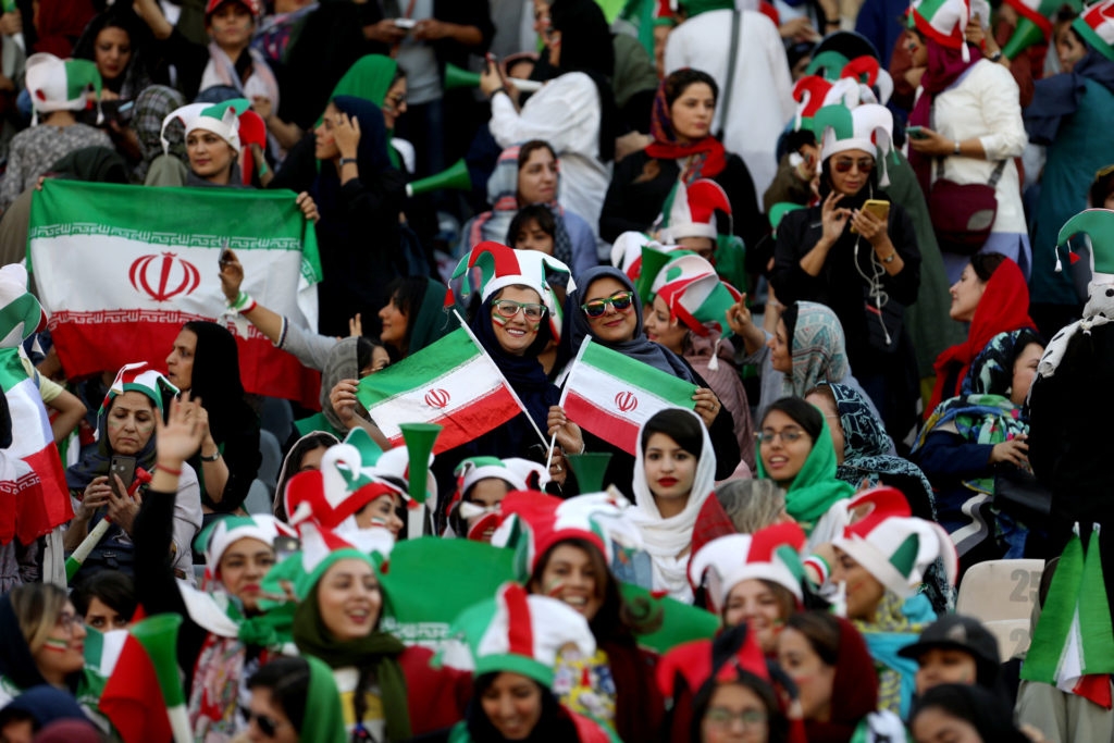Iran women attend FIFA soccer game for first time in decades
