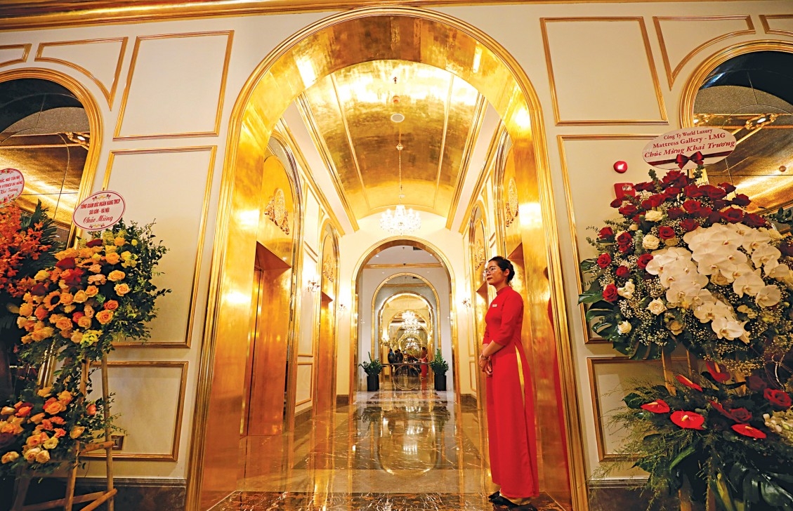 Vietnam opens world's 'first' gold-plated hotel
