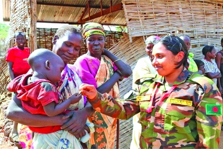 BD Army's Female Engagement Team gets Force Commander's Commendation