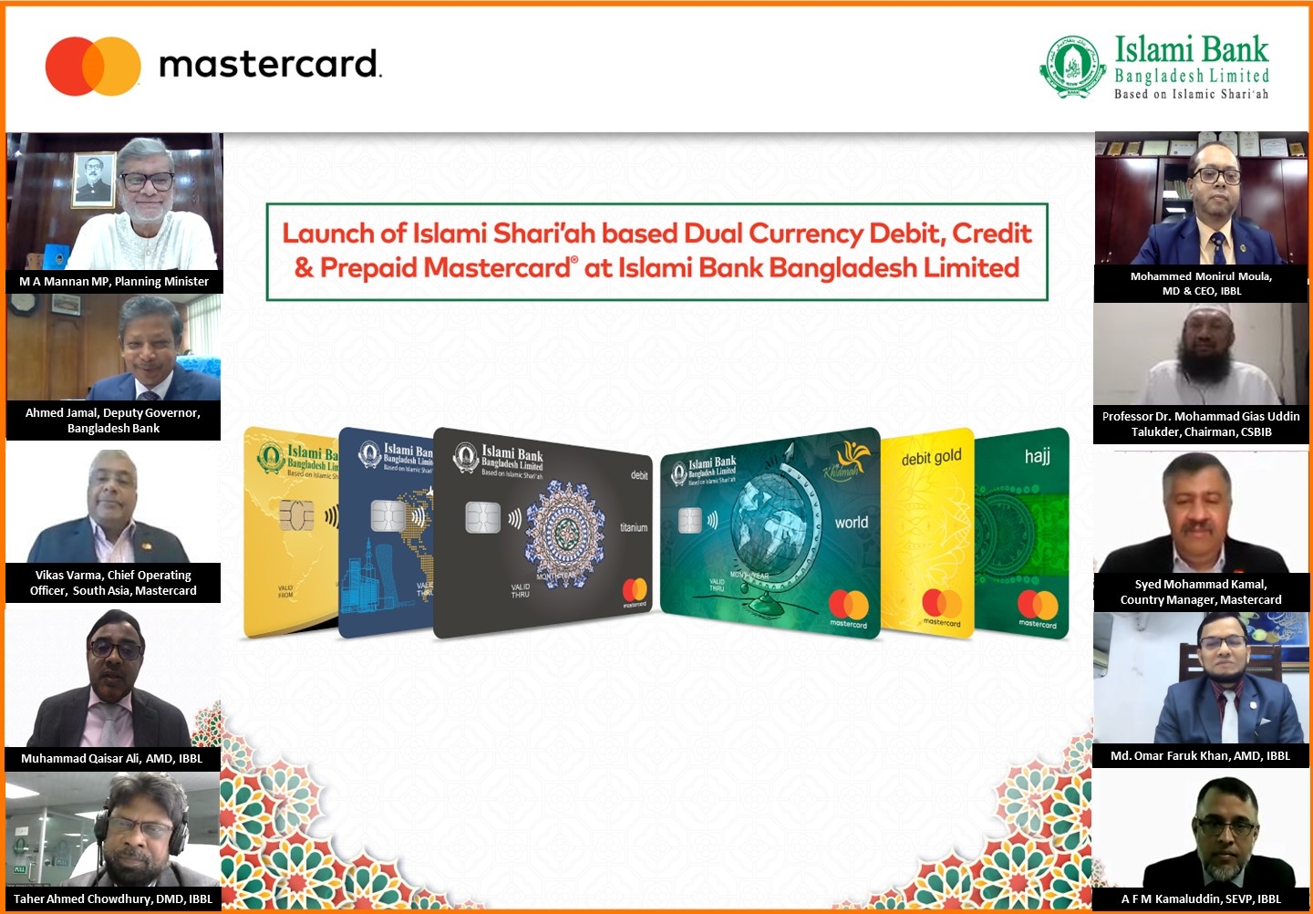 Islami Bank Bangladesh and Mastercard Launch Shari’ah Based Dual Currency Debit, Credit and Prepaid Cards in Bangladesh