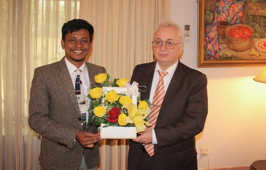 Laber Sabuj Lal Sabuj meets with Russian envoy | The Asian Age Online, Bangladesh