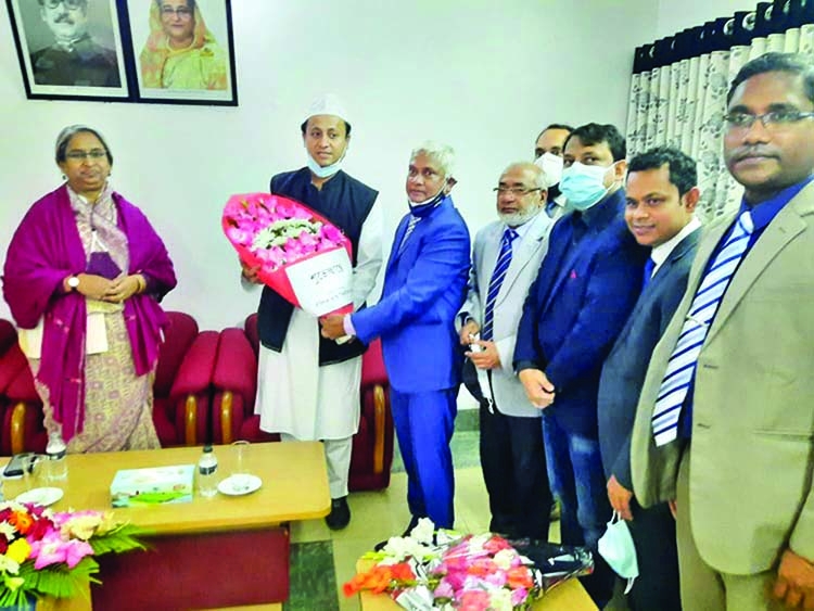 HAU VC pays a courtesy call Education Minister