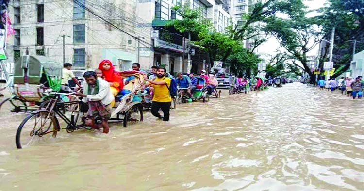 Floods damage 1600 km roads, bridges in Sylhet Govt estimate
