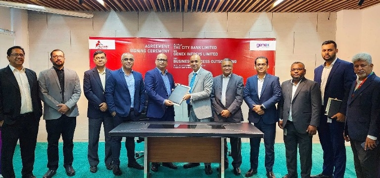 City Bank, Genex Infosys ink deal