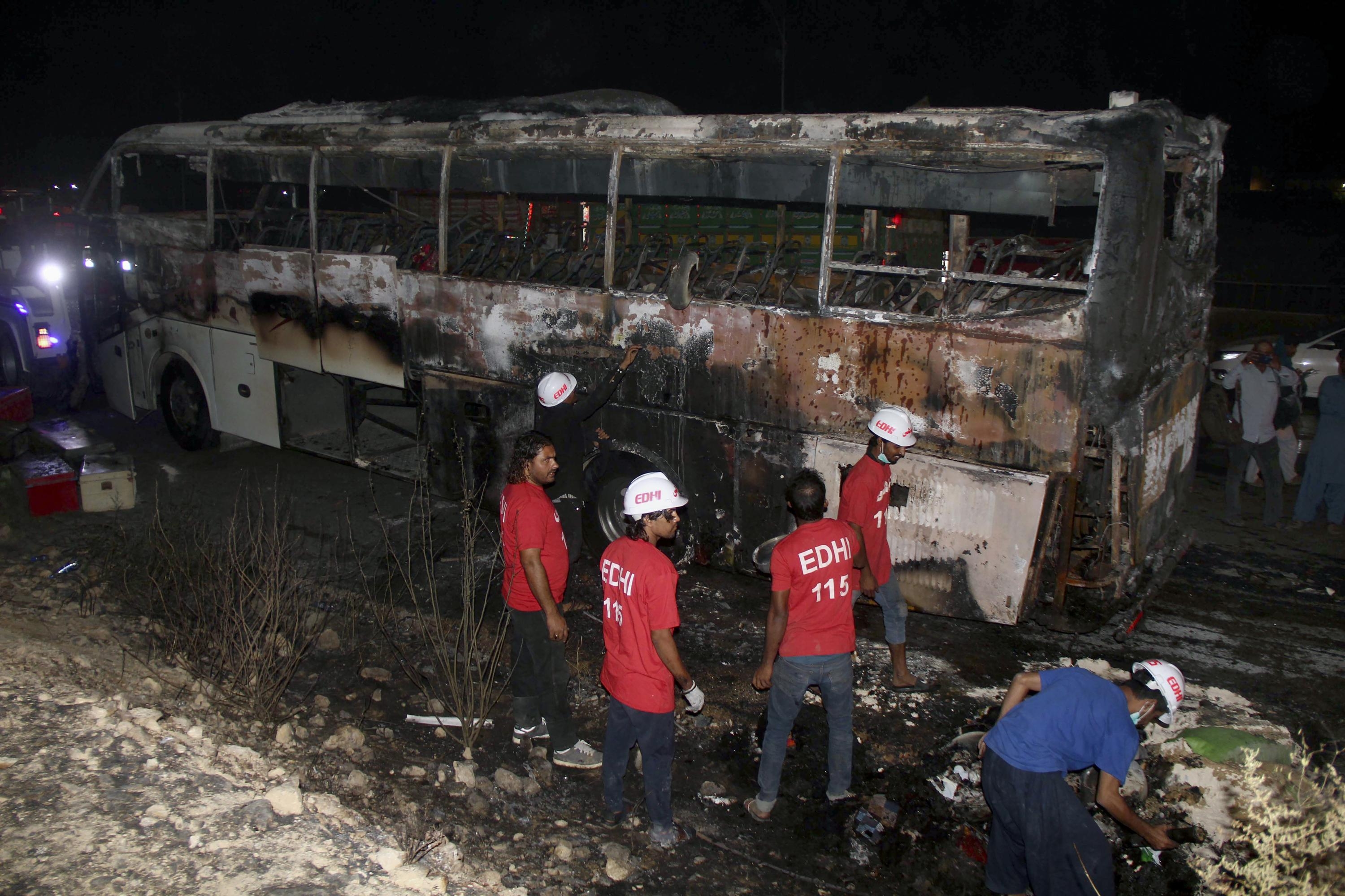18 flood victims killed in Pakistan bus fire | The Asian Age Online ...