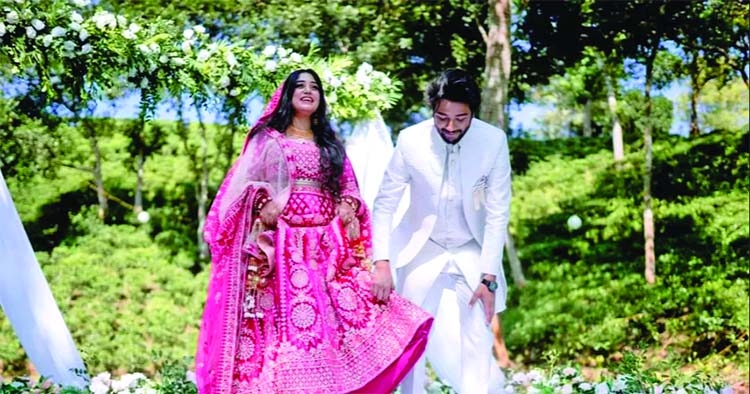Pritom, Shahtaj walk down the aisle