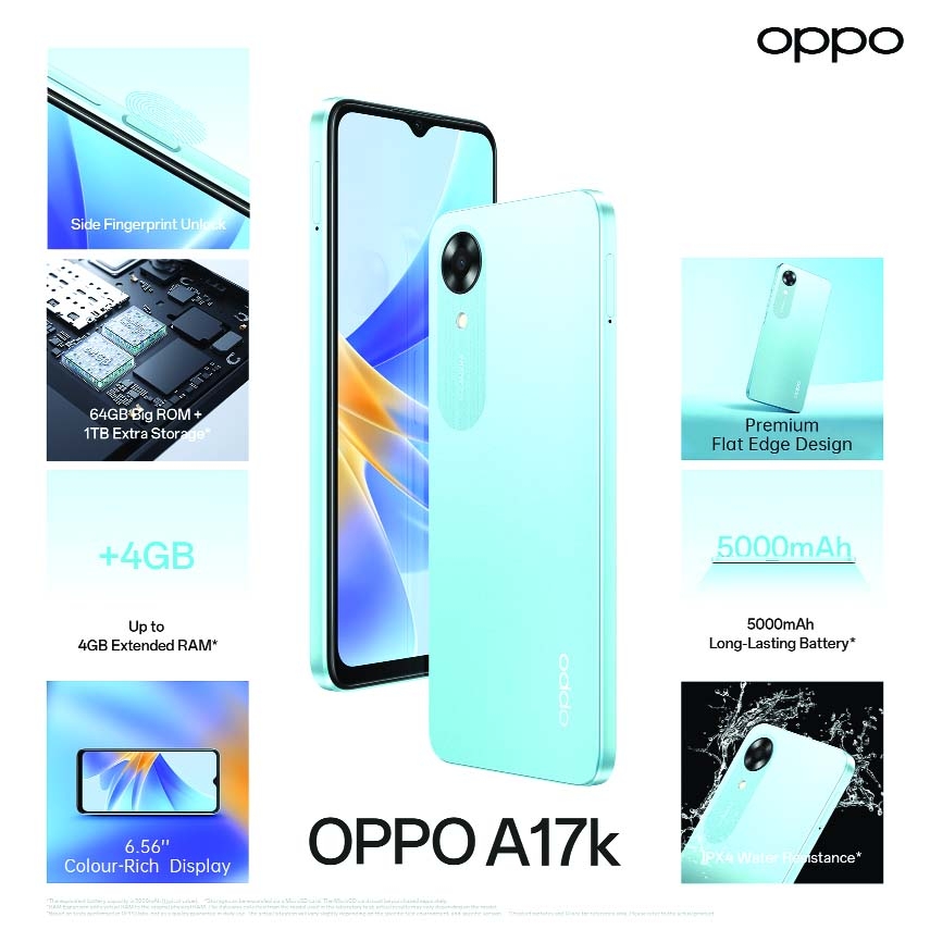 OPPO A17k hits the market