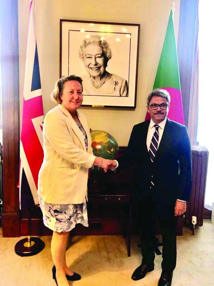 Shahriar Alam meets UK State Minister Anne-Marie Trevelyan