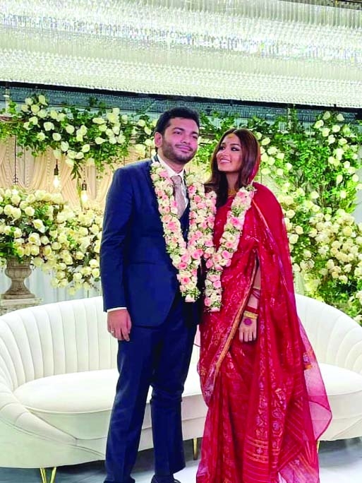 Tasnia Farin on honeymoon in Maldives