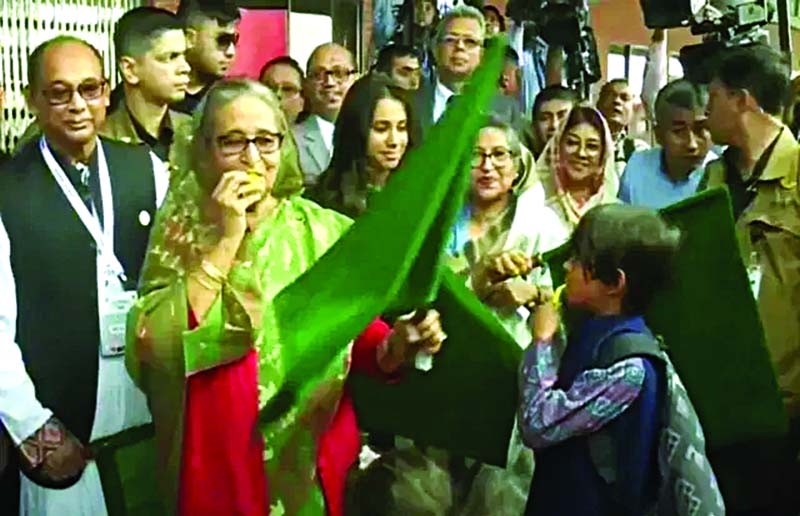 PM inaugurates Dhaka-Bhanga  rail service 