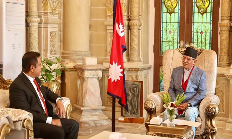 Sri Lankan Ambassador calls on PM Dahal
