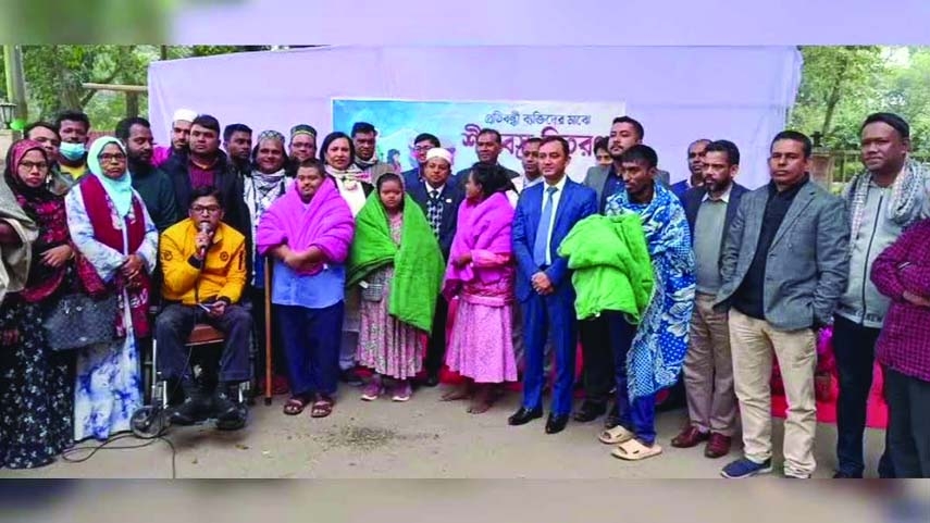 Blankets distributed among cold-hit people in Brahmanbaria