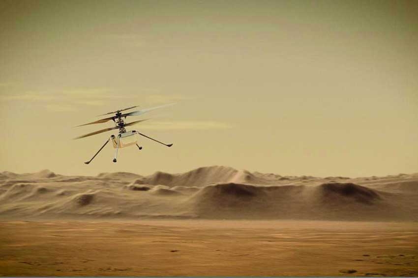 Nasa regains contact with mini-helicopter on Mars
