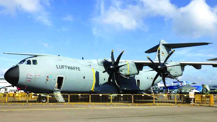 Chinese visitors allegedly barred from Airbus German military plane