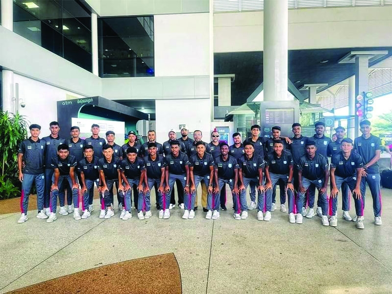 Bangladesh U17 football team arrives in Cambodia