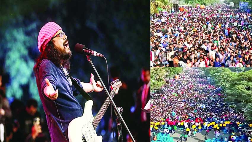 ‘Shobar Agey Bangladesh’ concert draws massive crowd