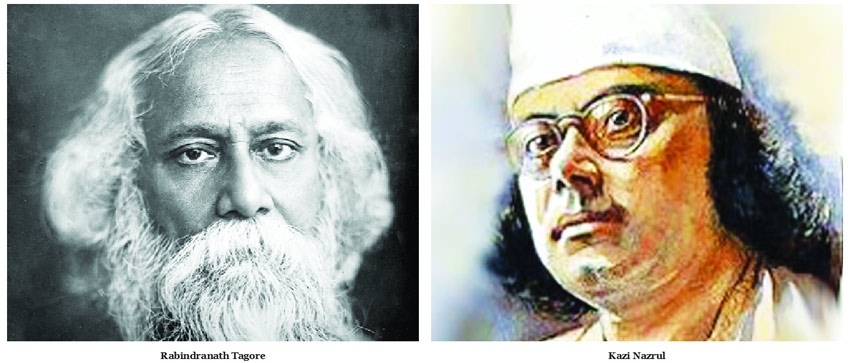 Creations By Rabindranath Tagore and Kazi Nazrul Both Are Crucial Wedges of Bengali Literature