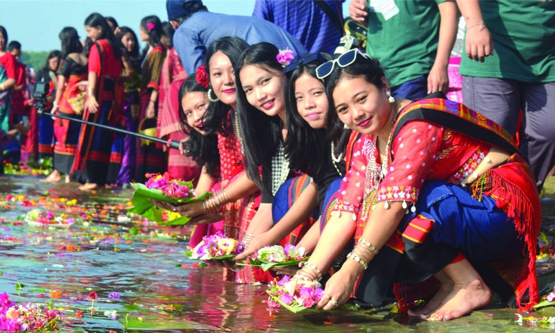 Hill people welcome new  year with 'Boisabi'