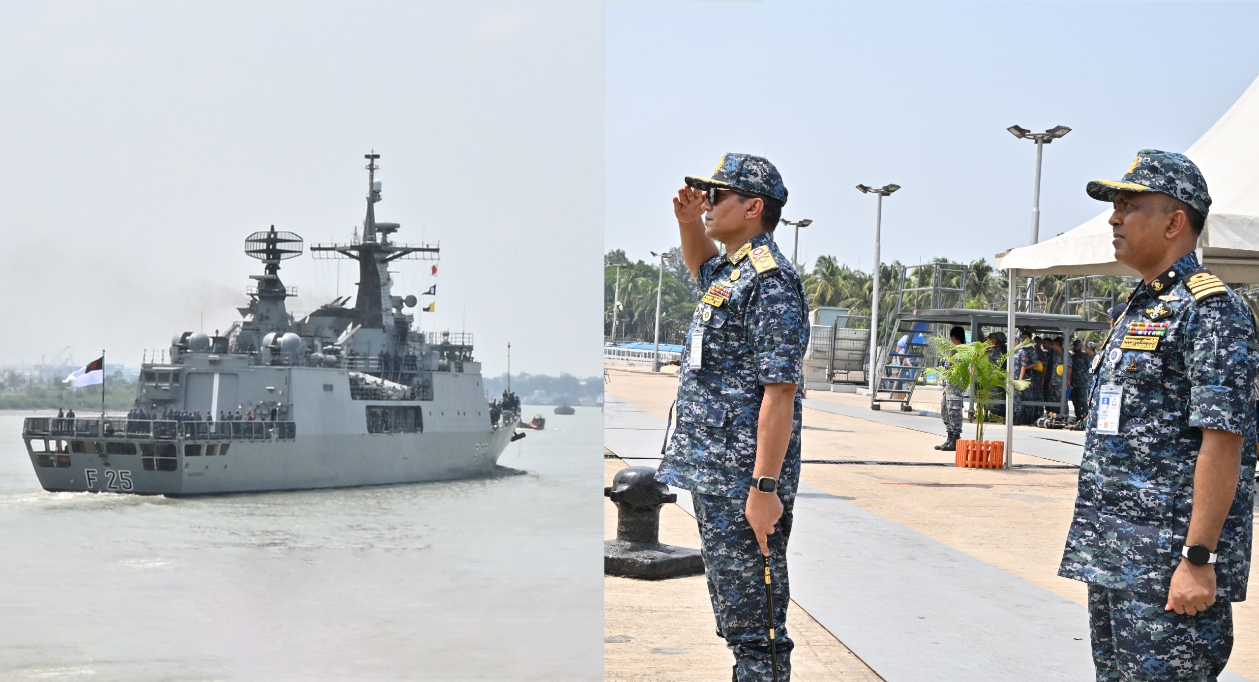 BNS Khalid Bin Walid leaves for Malaysia