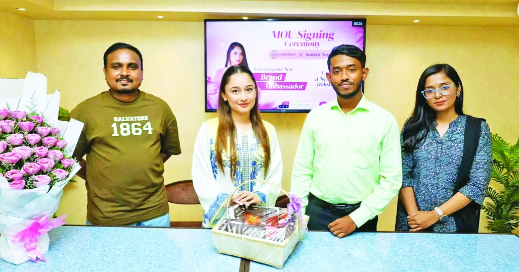 Sunehra Tasnim signs as brand ambassador for Organikaon
