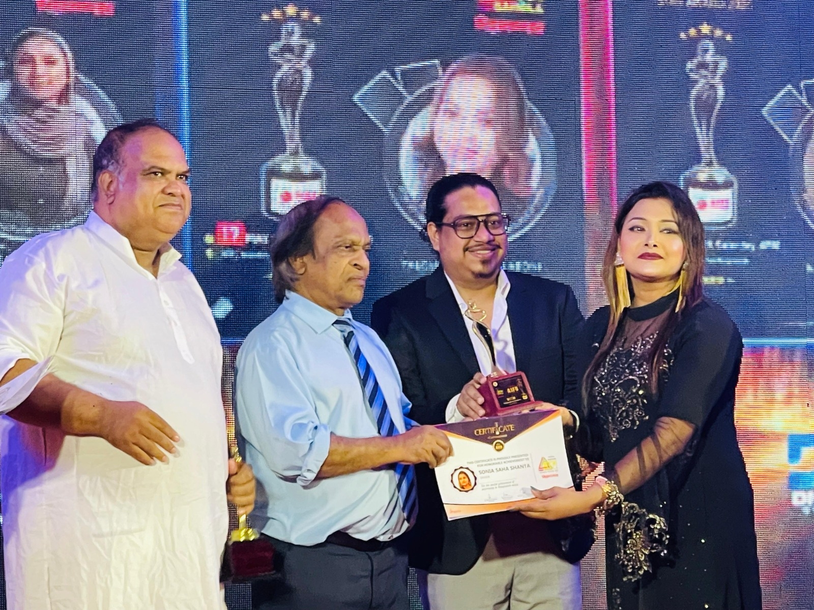 Singer Sonia Saha Shanta Wins AJFB Star Award 2025