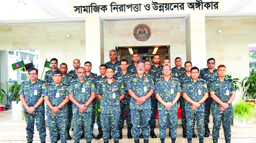 Promoted Ansar-VDP officers adorned with rank badges