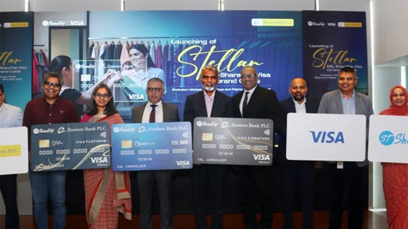 EBL unveils co-brand cards with ShareTrip, Visa for travel enthusiasts