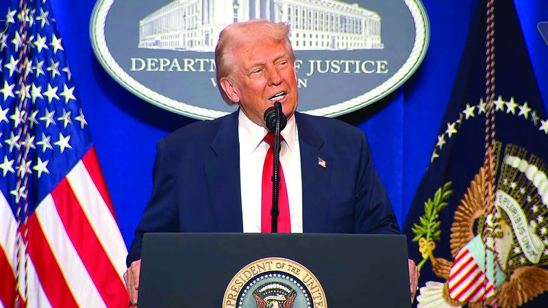 Trump says he could seek $230 million from his own Justice Department 