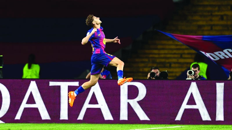 Fermin hat-trick inspires Barcelona  to 6-1 rout of Olympiacos