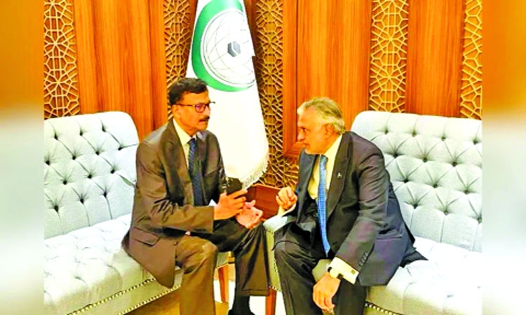 Dhaka, Islamabad hold talks at OIC meeting