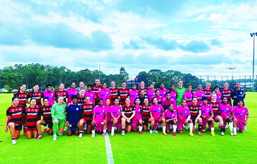 Women's Football Team plays friendly match against Western Sydney