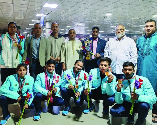 Bangladesh Judo team returns home after historic triumph 