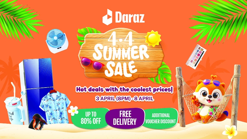 Daraz 4.4 Summer Sale Beating the heat with  the season's coolest mega deals