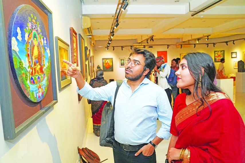 Art Exhibition Marking Buddha’s Spiritual Enlightenment inaugurated in  Alliance Francaise