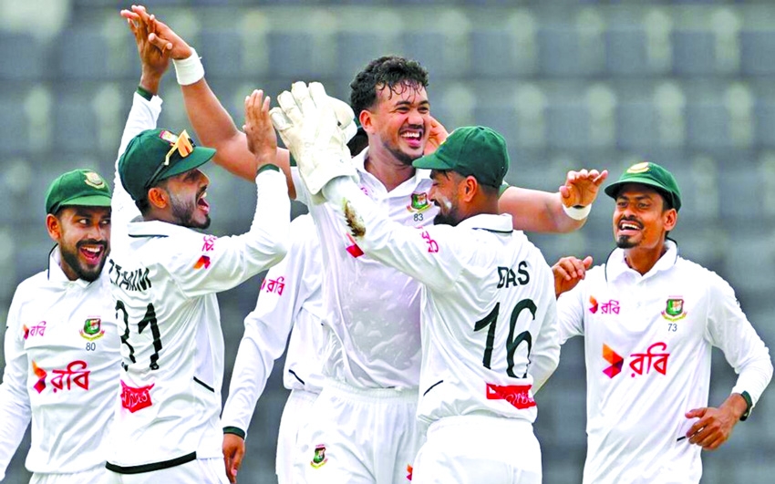 Rana, Taijul fire as Bangladesh secure 156-run lead in Sylhet Test
