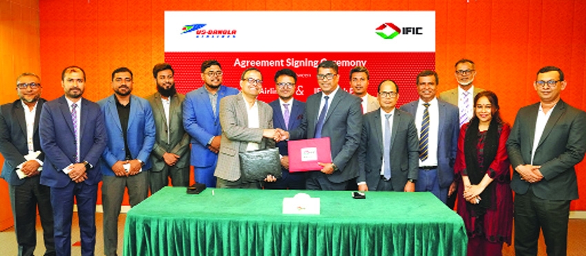 IFIC Bank signs agreement with  US-Bangla Airlines