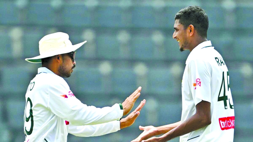 Bangladesh inches closer to win  second Test against Pakistan