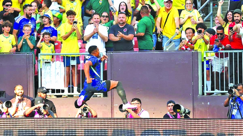Brazil down Egypt 2-1 in World Cup warm-up