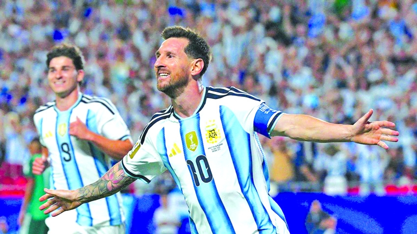 Messi equals World Cup goalscoring record with hat-trick in  defeat of Algeria