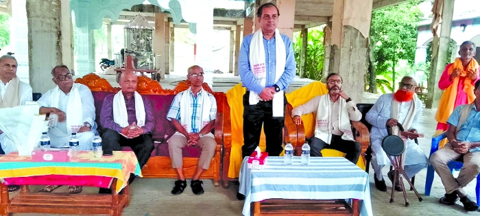 Indian Asst High Commissioner visits Sri Sri Shachi Angan Dham in Habiganj