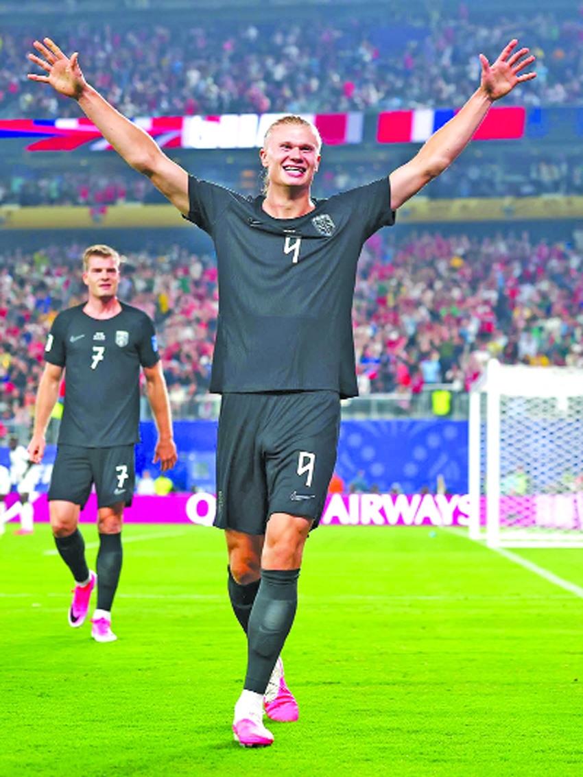 Two-goal Haaland fires Norway into World Cup last 32
