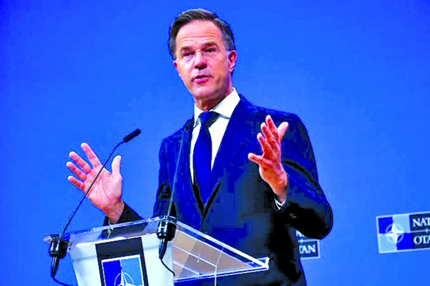 Rutte states need to increase military production  on both sides  of Atlantic