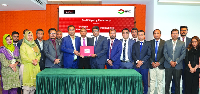 IFIC Bank and Transcom Electronics Limited sign MoU