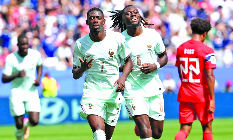 Hat-trick hero Dembele displays Ballon d'Or brilliance for France at World Cup